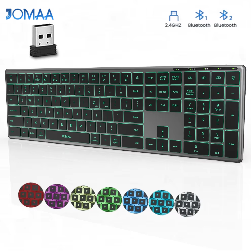 Backlight Bluetooth Keyboard M - مراجعة Gaming Keyboard No Number Pad وسعره