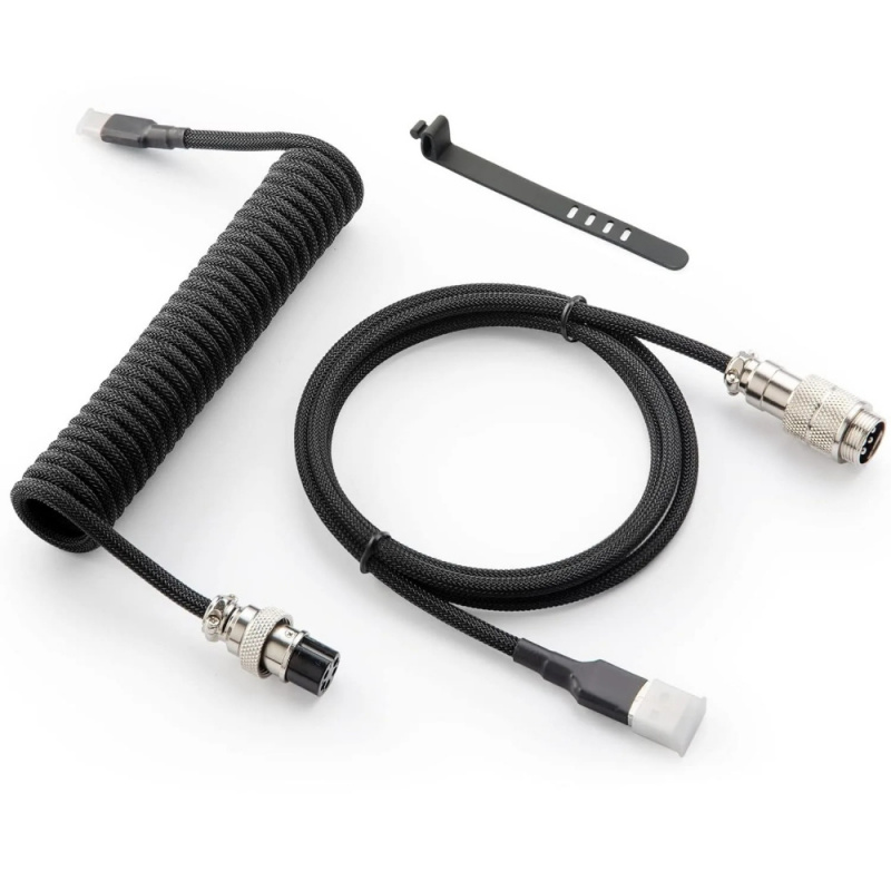 Coiled USB-C Cable with Magnet - مراجعة Gaming Keyboard Type C وسعره