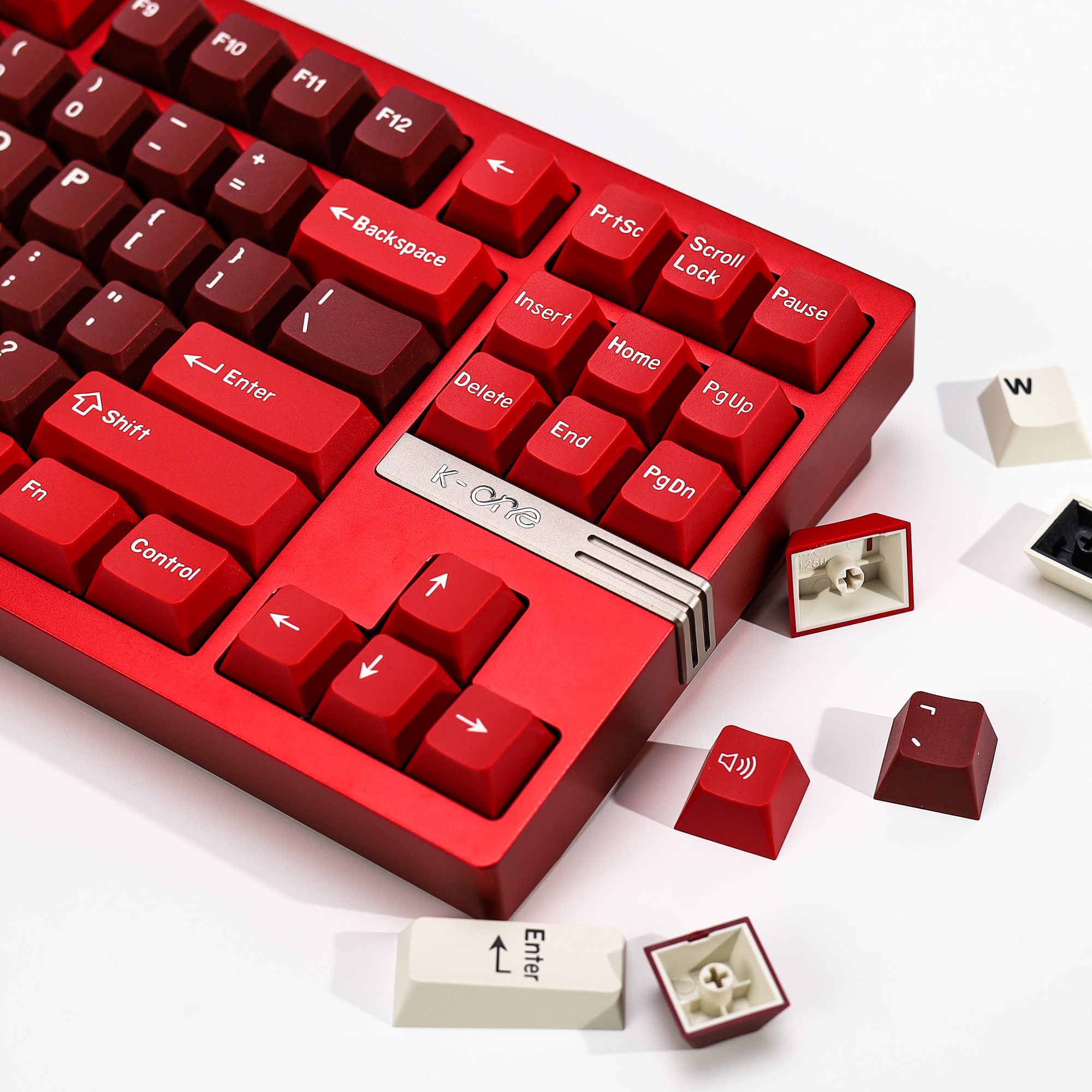 KBDiy GMK Jamon Keycap Red Ret - مراجعة Gaming Keyboard No Number Pad وسعره