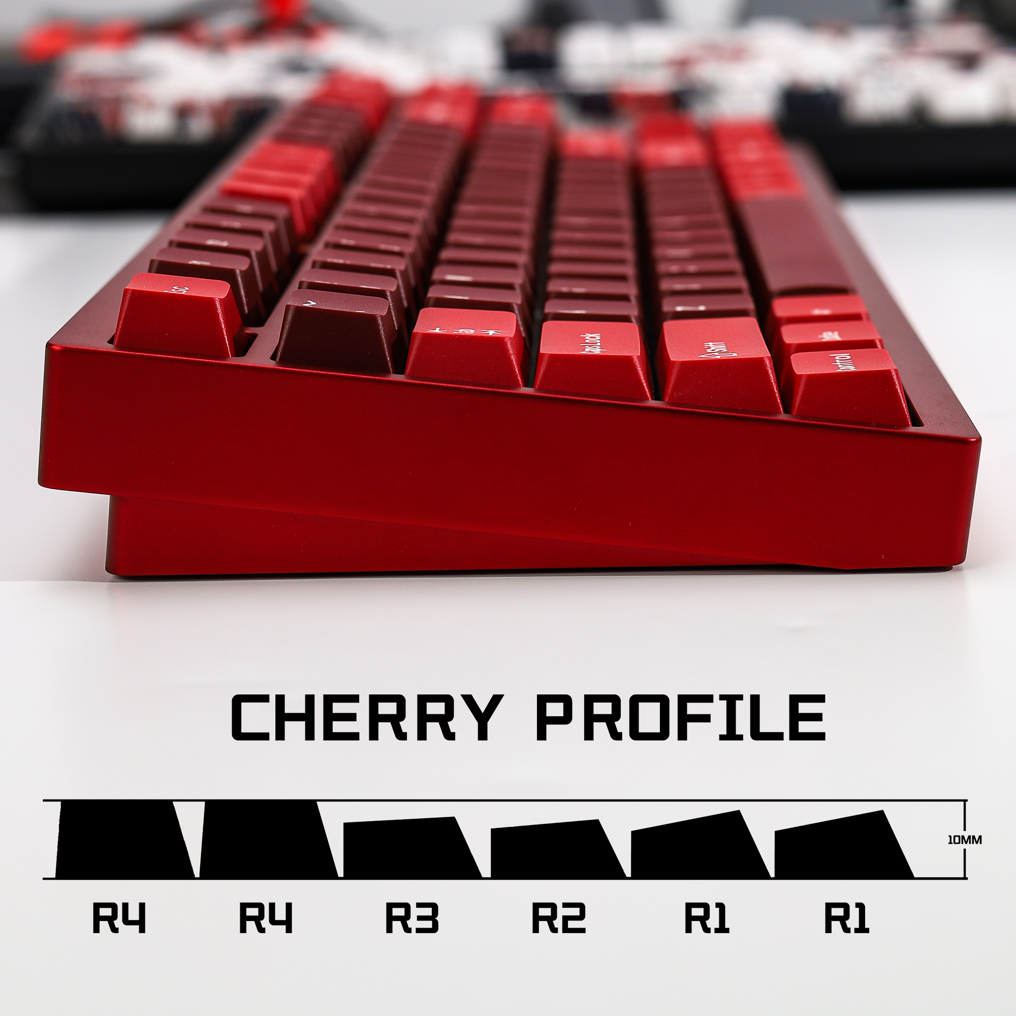 KBDiy GMK Jamon Keycap Red Ret - مراجعة Gaming Keyboard No Number Pad وسعره
