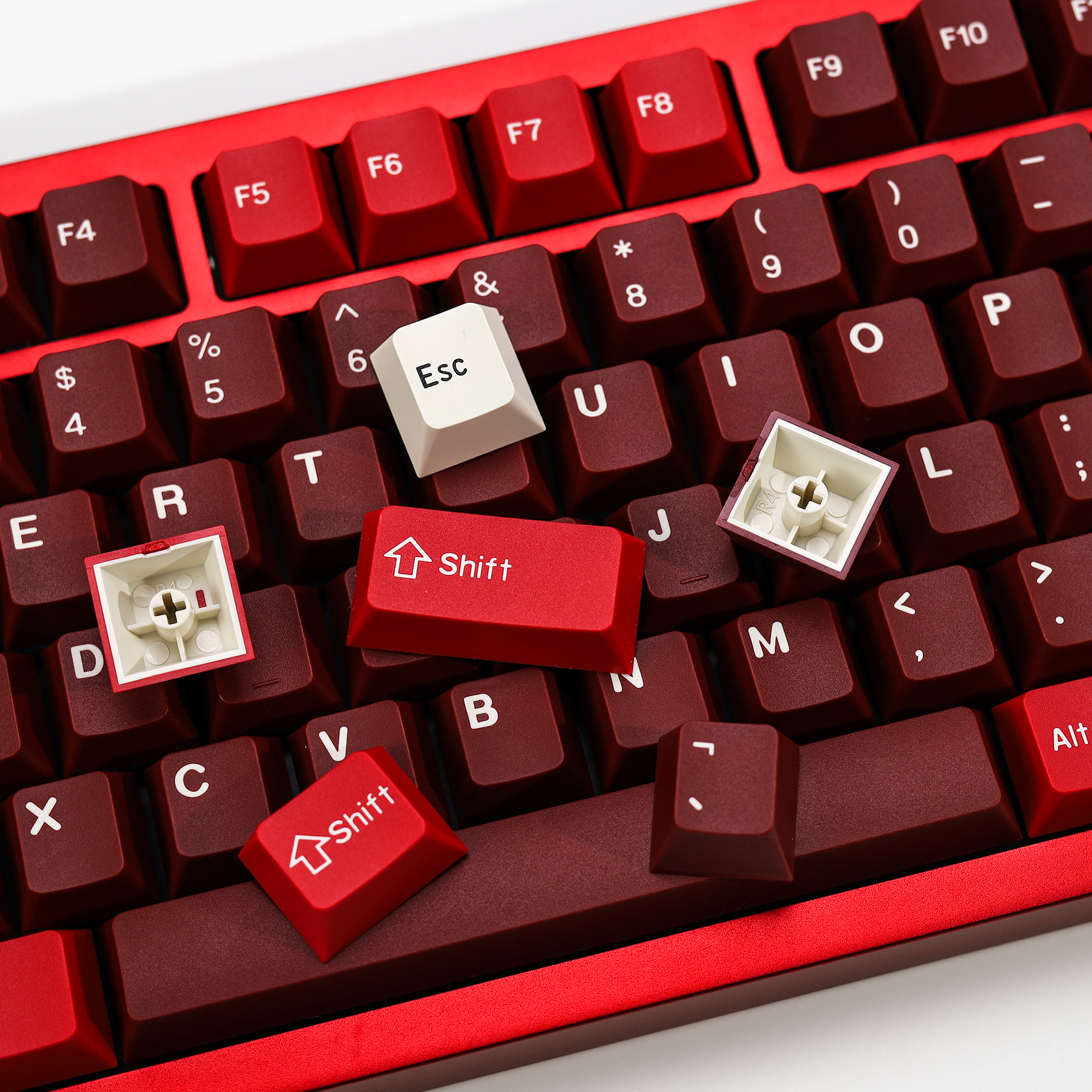 KBDiy GMK Jamon Keycap Red Ret - مراجعة Gaming Keyboard No Number Pad وسعره
