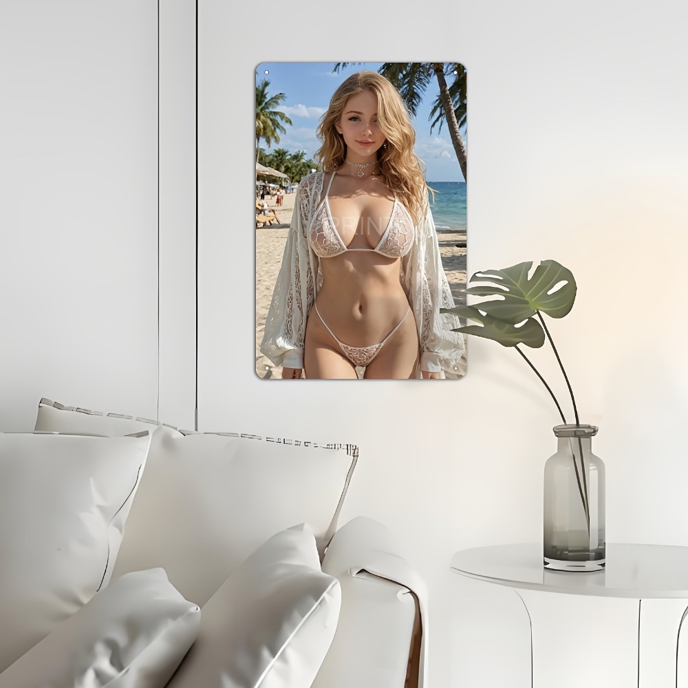 Blonde Bikini Curvy Girl Sexy  - مراجعة Brass Weight Plate وسعره
