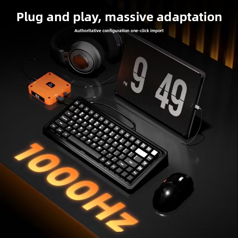 Aimzenix AX360M QiBing iOS Key - مراجعة Gaming Keyboard And Mouse Converter For Mobile وسعره