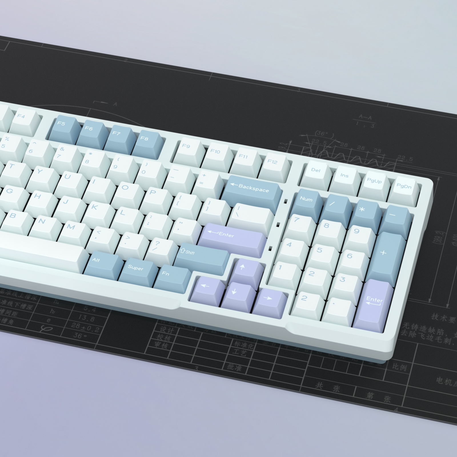 KBDiy GMK Illusion Keycap Cher - مراجعة Gaming Keyboard No Number Pad وسعره