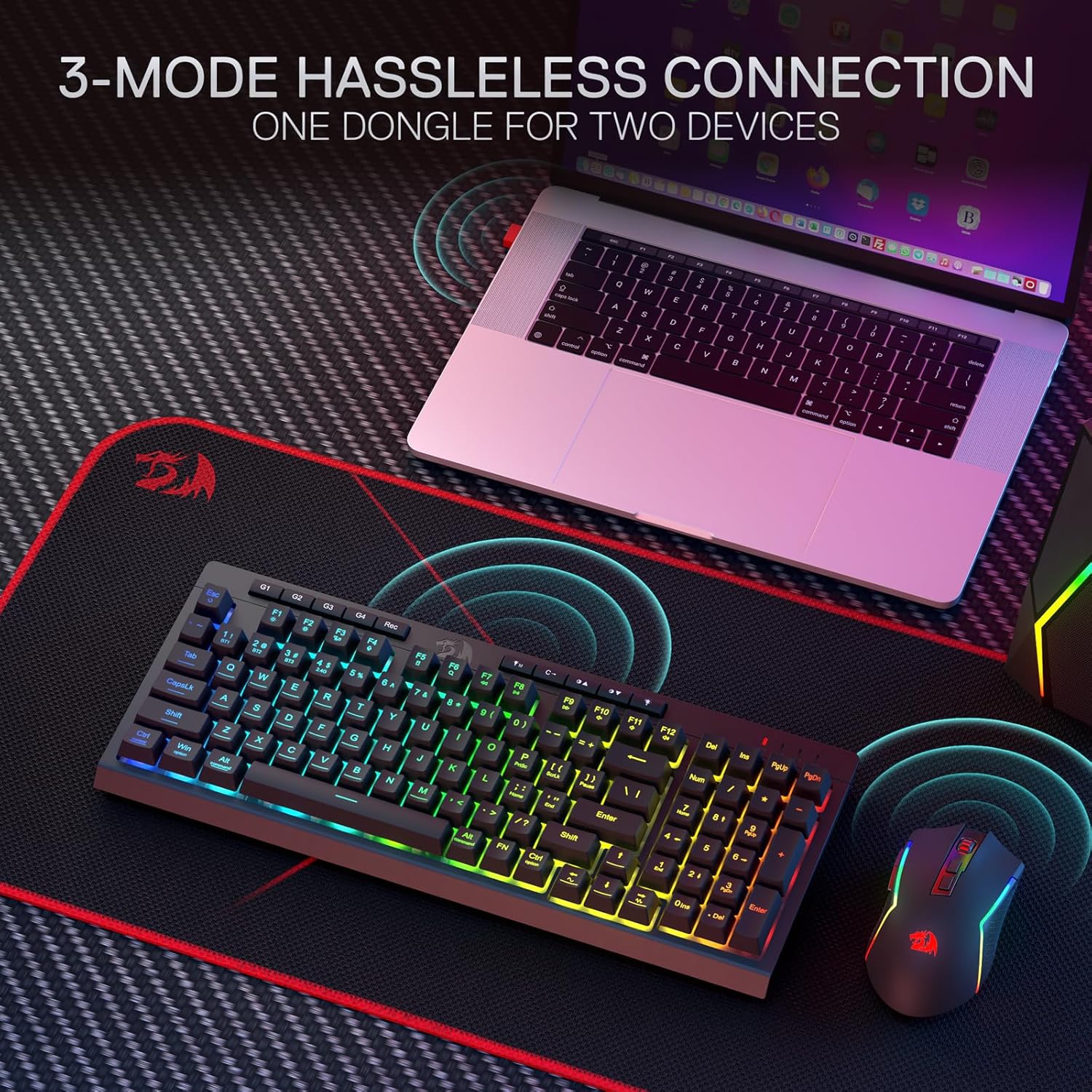 Redragon S142 Wireless Gaming  - مراجعة Gaming Keyboard Extension وسعره