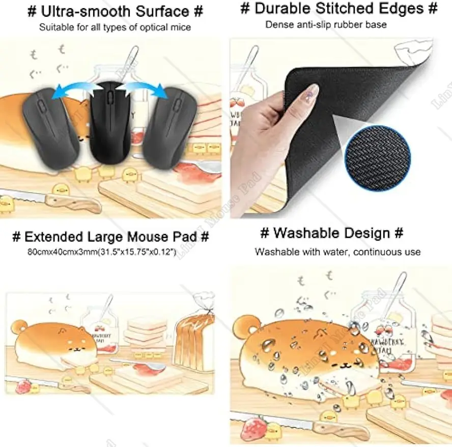 Cute Anime Cartoon Mouse Pad K - مراجعة Gaming Keyboard Mouse وسعره