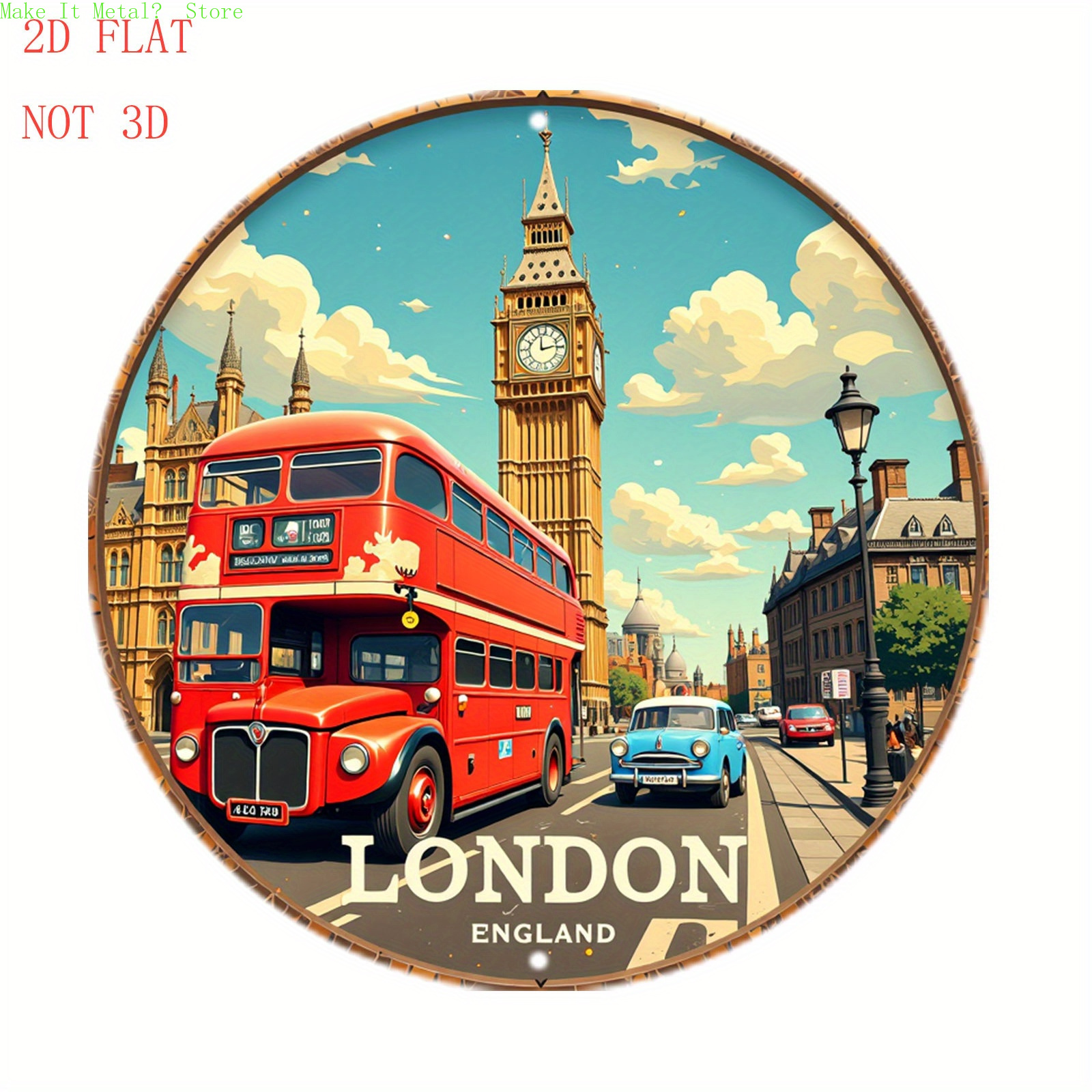 London England Red Double Deck - مراجعة Brass Weight Plate وسعره