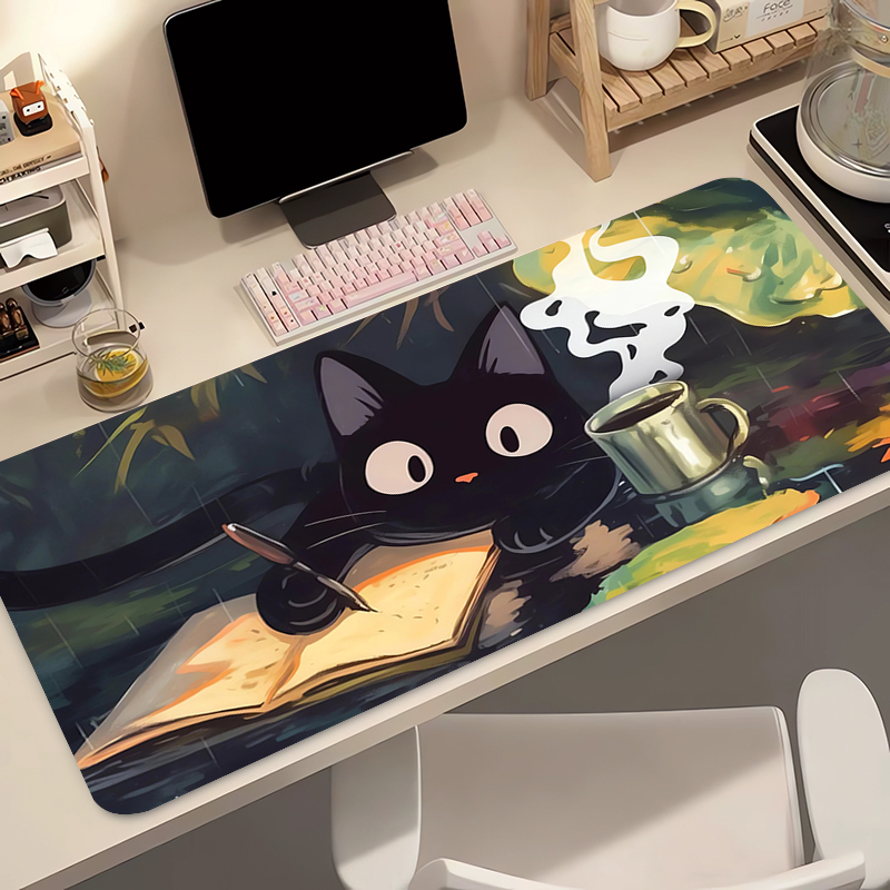 Kawaii Black Cat Silicone Soft - مراجعة Gaming Keyboard Mouse وسعره