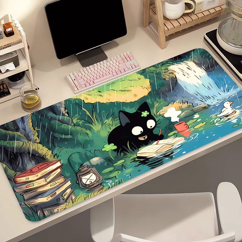 Kawaii Black Cat Silicone Soft - مراجعة Gaming Keyboard Mouse وسعره