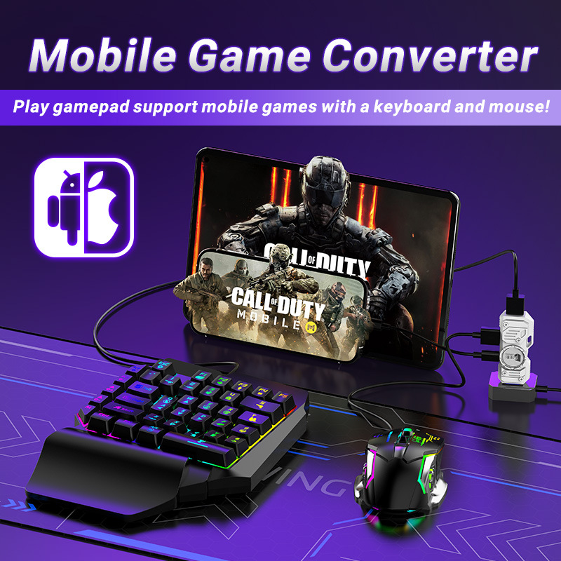 Mobile Games Converter Kit Mob - مراجعة Gaming Keyboard And Mouse Converter For Mobile وسعره