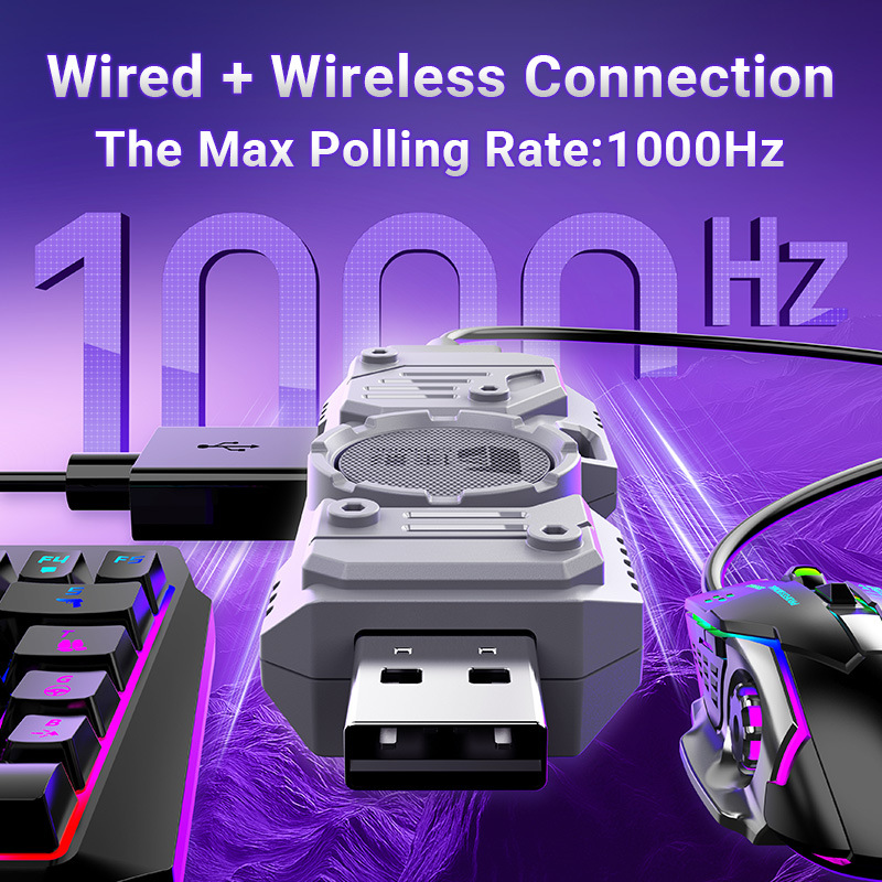 Mobile Games Converter Kit Mob - مراجعة Gaming Keyboard And Mouse Converter For Mobile وسعره