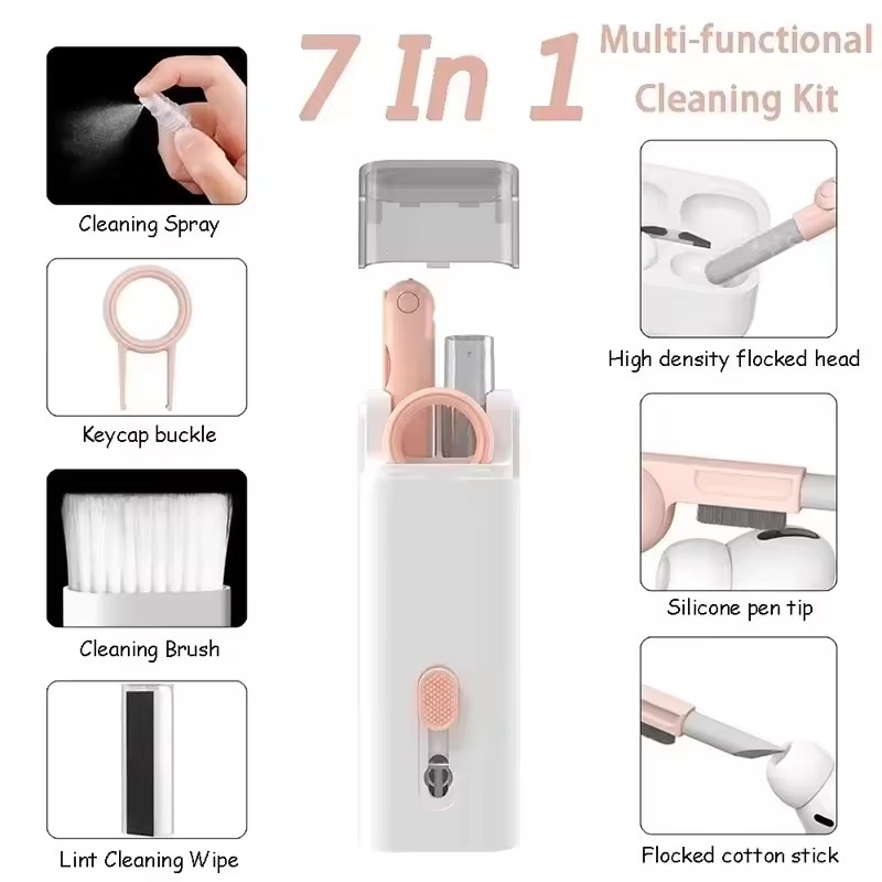 7 in 1 Cleaning Kit Computer K - مراجعة Keycap Puller Ring وسعره
