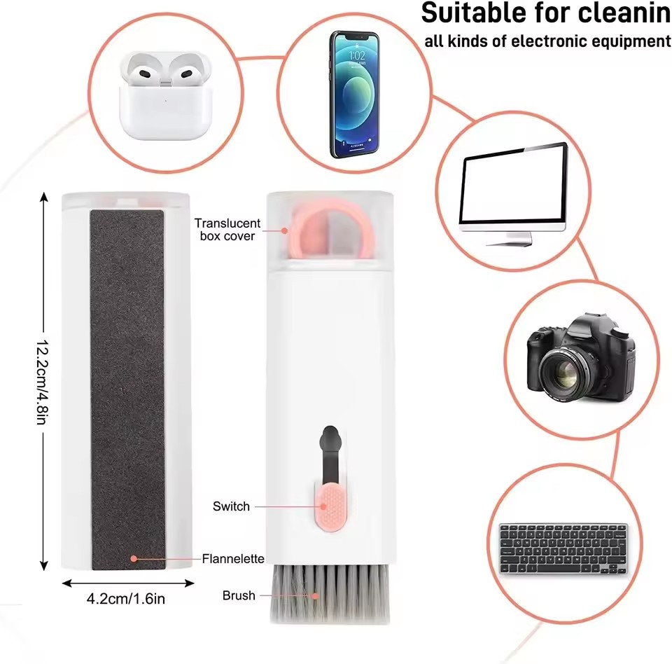 7 in 1 Cleaning Kit Computer K - مراجعة Keycap Puller Ring وسعره