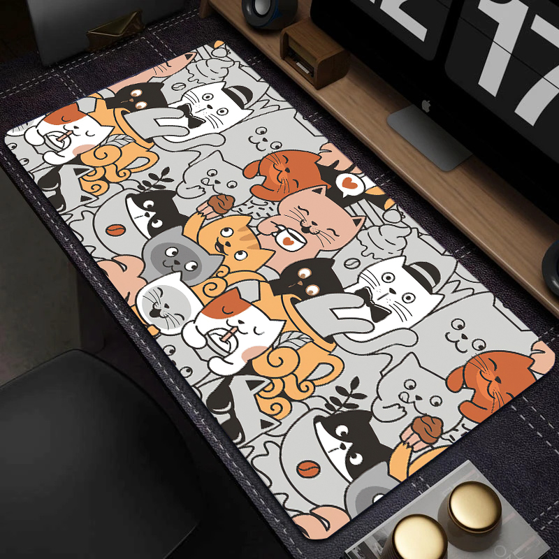 Cute Cat Mouse Pad Gaming Mous - مراجعة Gaming Keyboard Mouse وسعره