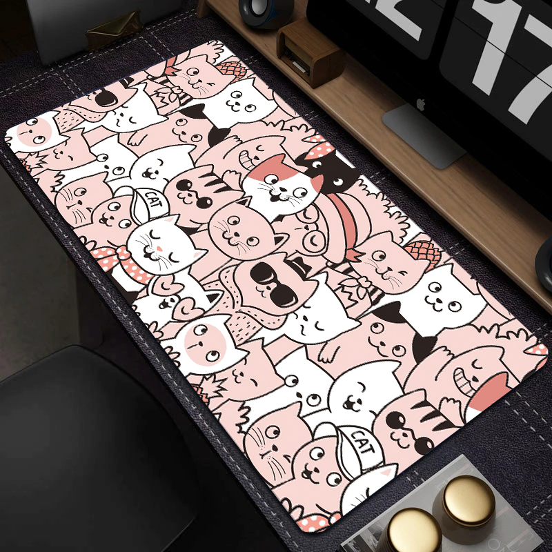 Cute Cat Mouse Pad Gaming Mous - مراجعة Gaming Keyboard Mouse وسعره