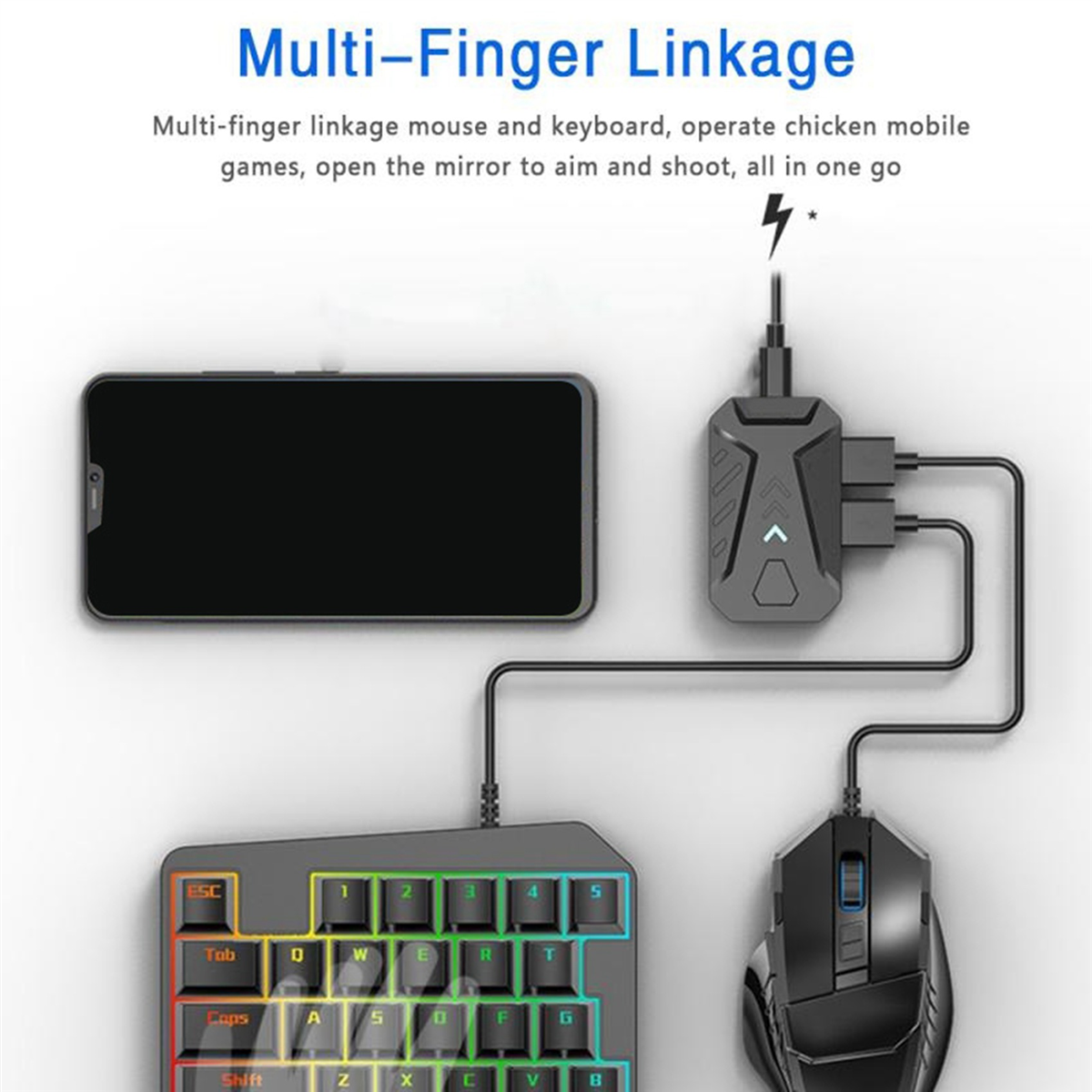A57G-Keyboard and Mouse Conver - مراجعة Gaming Keyboard And Mouse Converter For Mobile وسعره